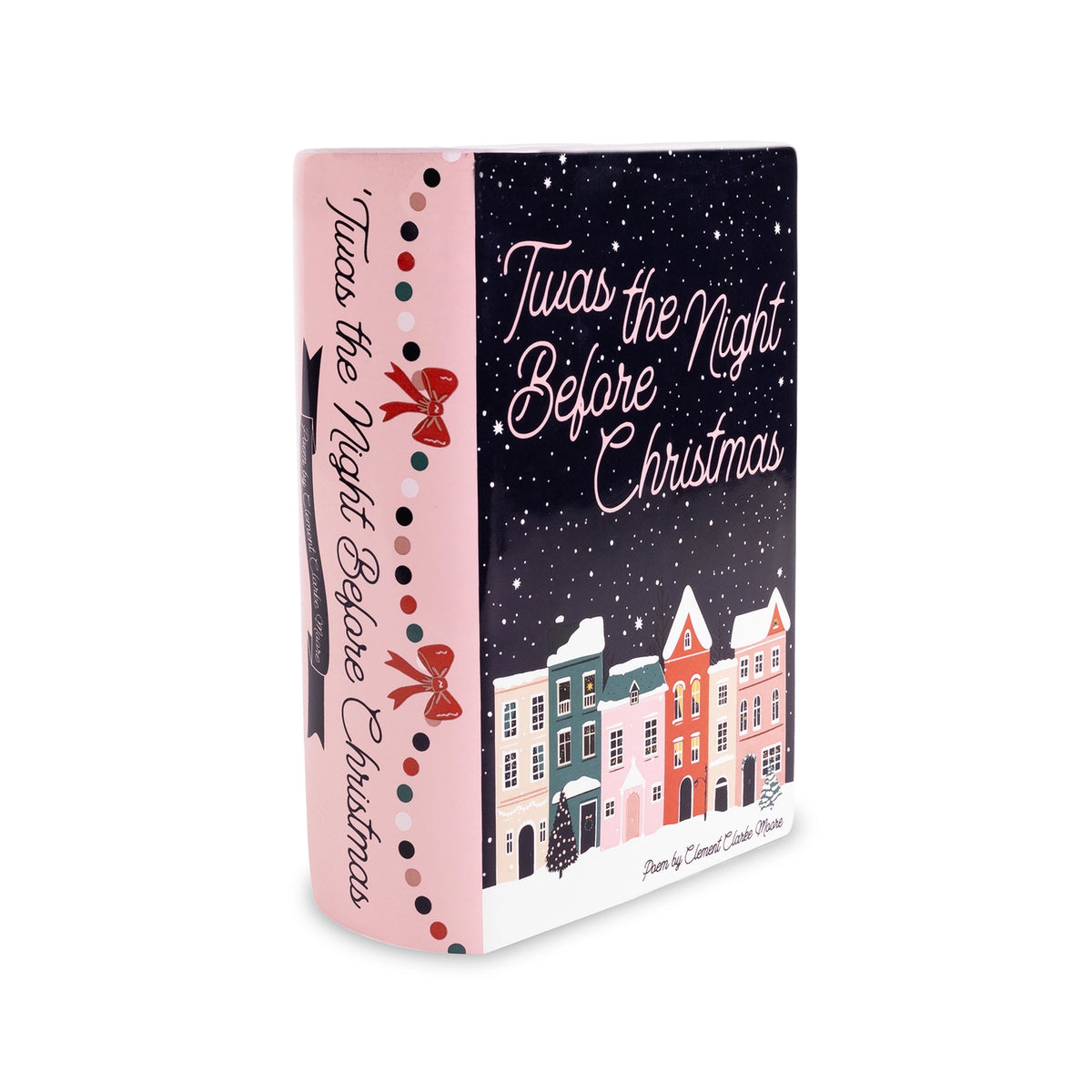 ’Twas the Night Before Christmas Ceramic Book Vase