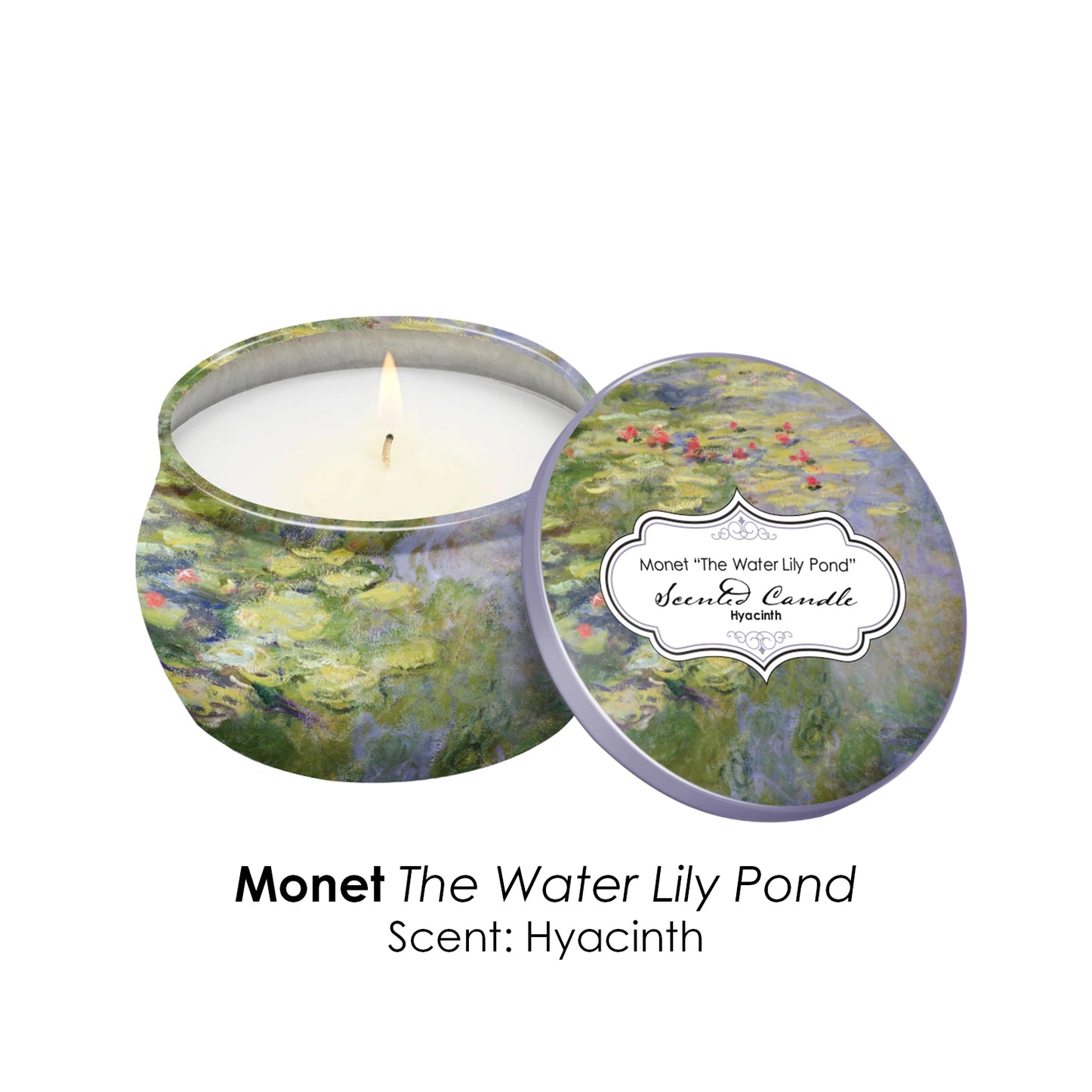 Monet Water Lilies Scented Candle Collection – Set of 4