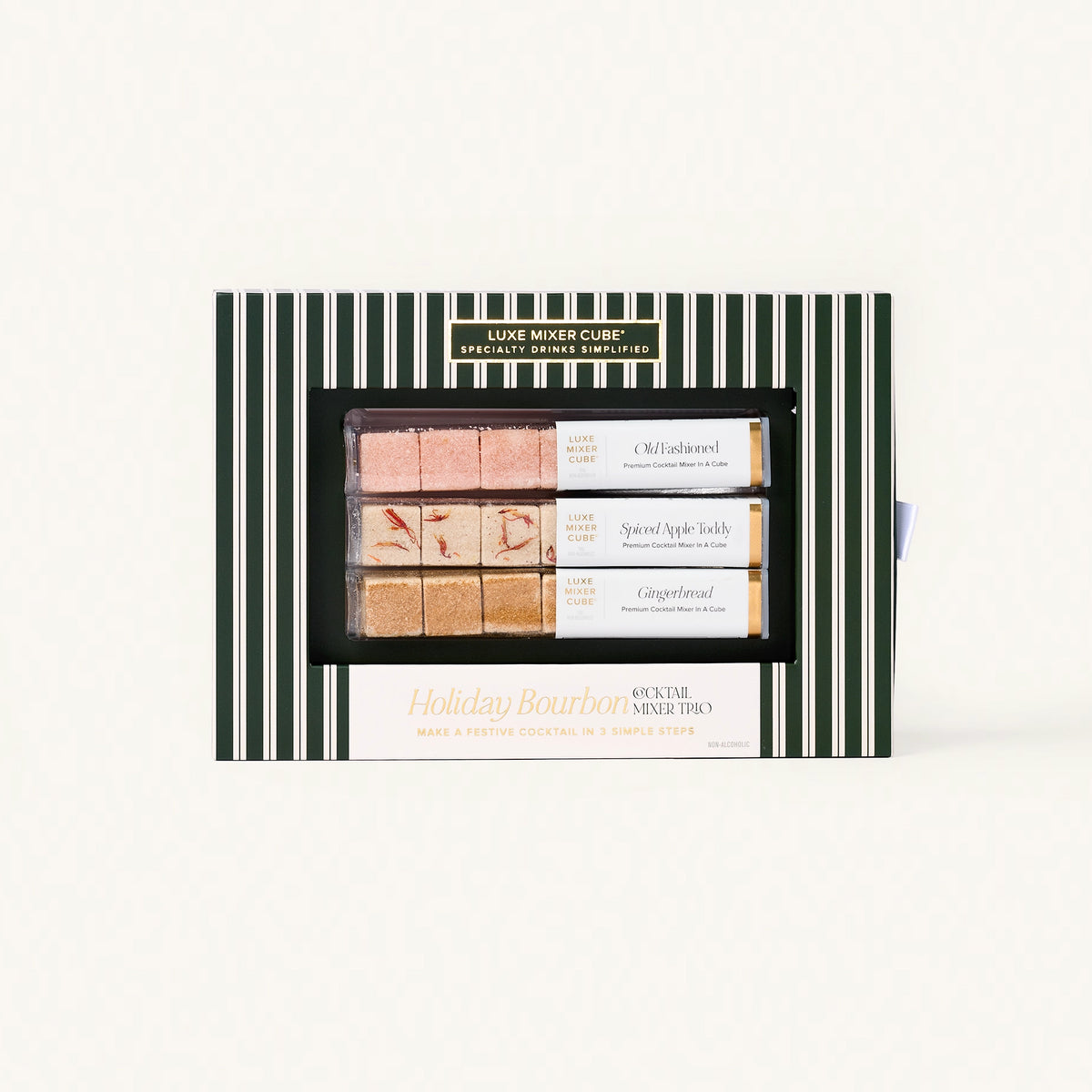Holiday Bourbon Cocktail Mixer Trio – Old Fashioned, Spiced Apple Toddy & Gingerbread
