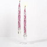 Pink Cherry Blossom Decorative Taper Candles – Set of 2