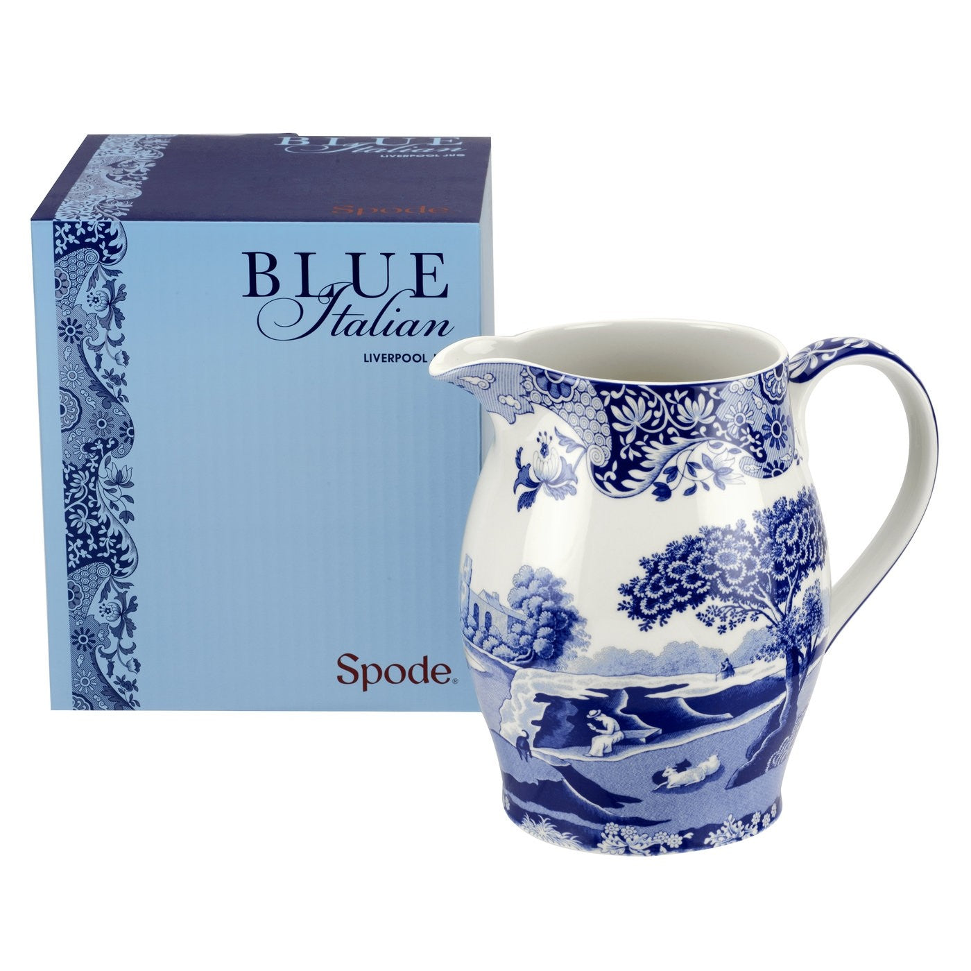 Spode Blue Italian Pitcher