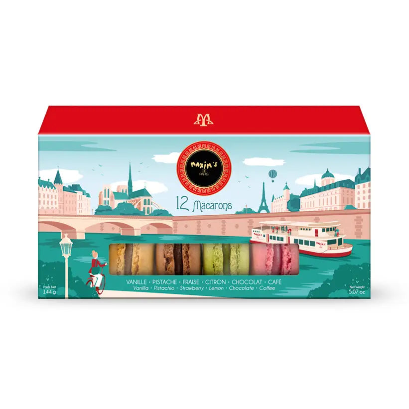 French Macaron Gift Box – 12 Assorted Macarons