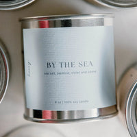 By the Sea Wood Wick Soy Candle – Sea Salt & Coconut