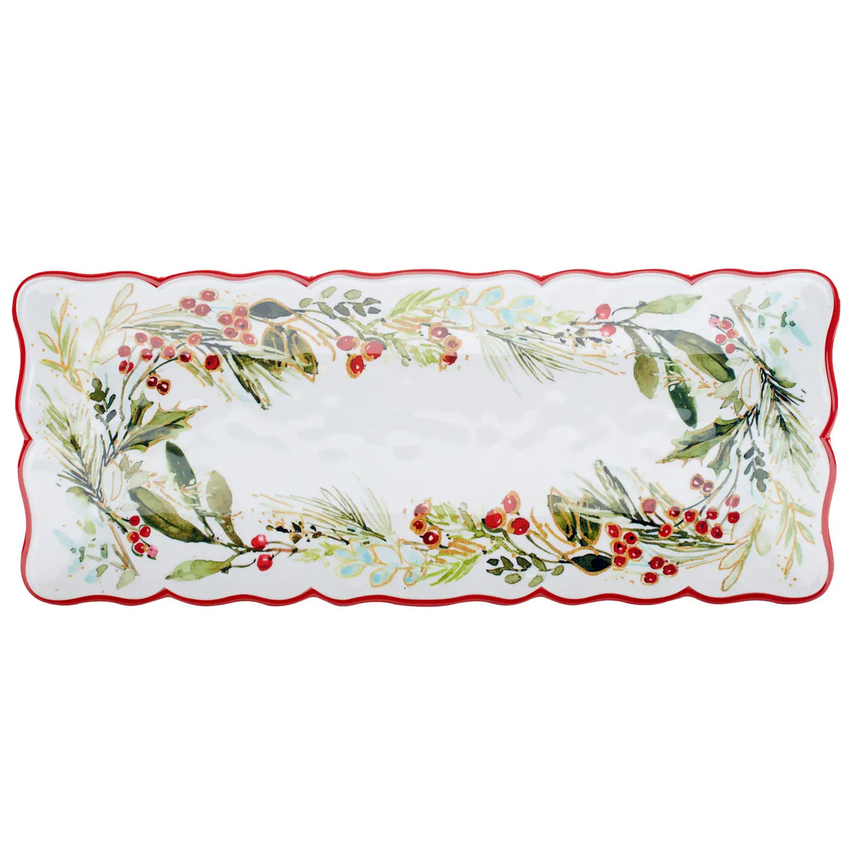 Christmas Gatherings Melamine Rectangular Platter