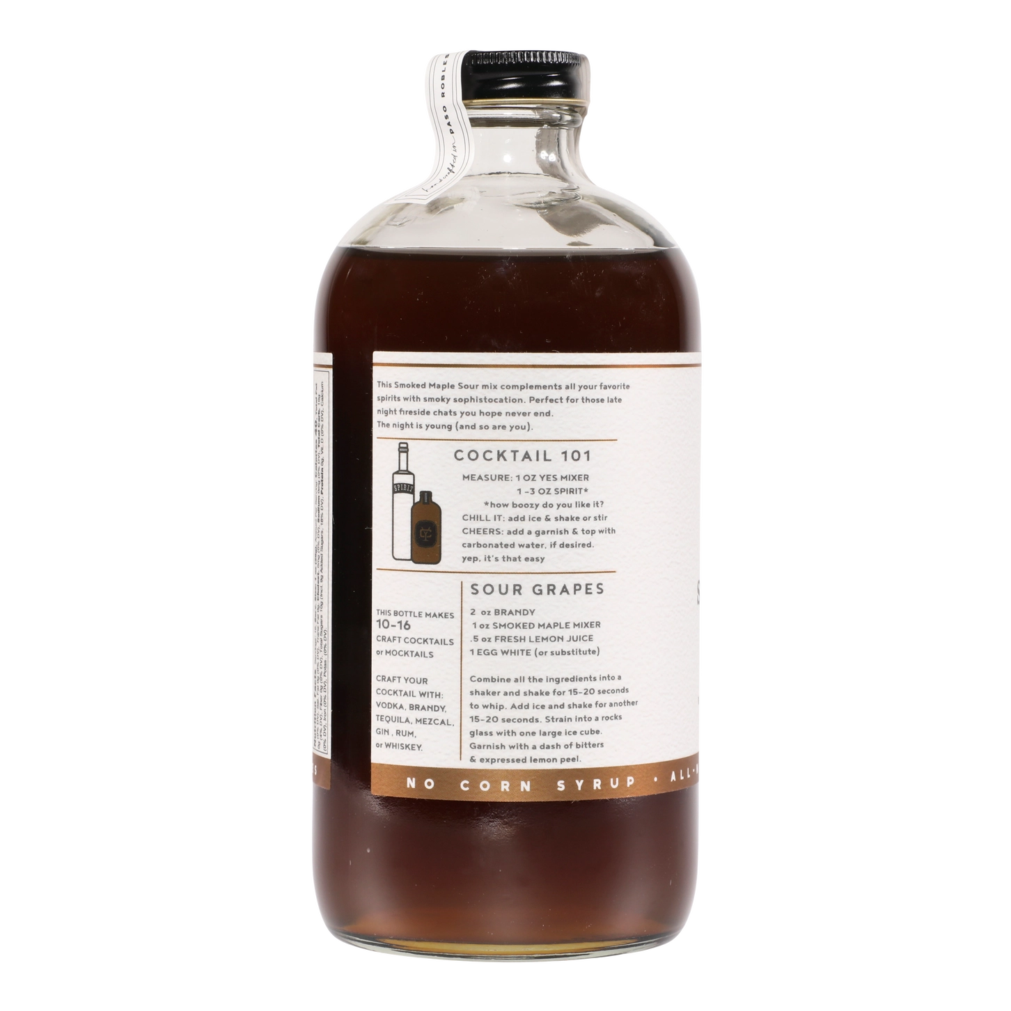 Smoked Maple Sour Cocktail Mixer