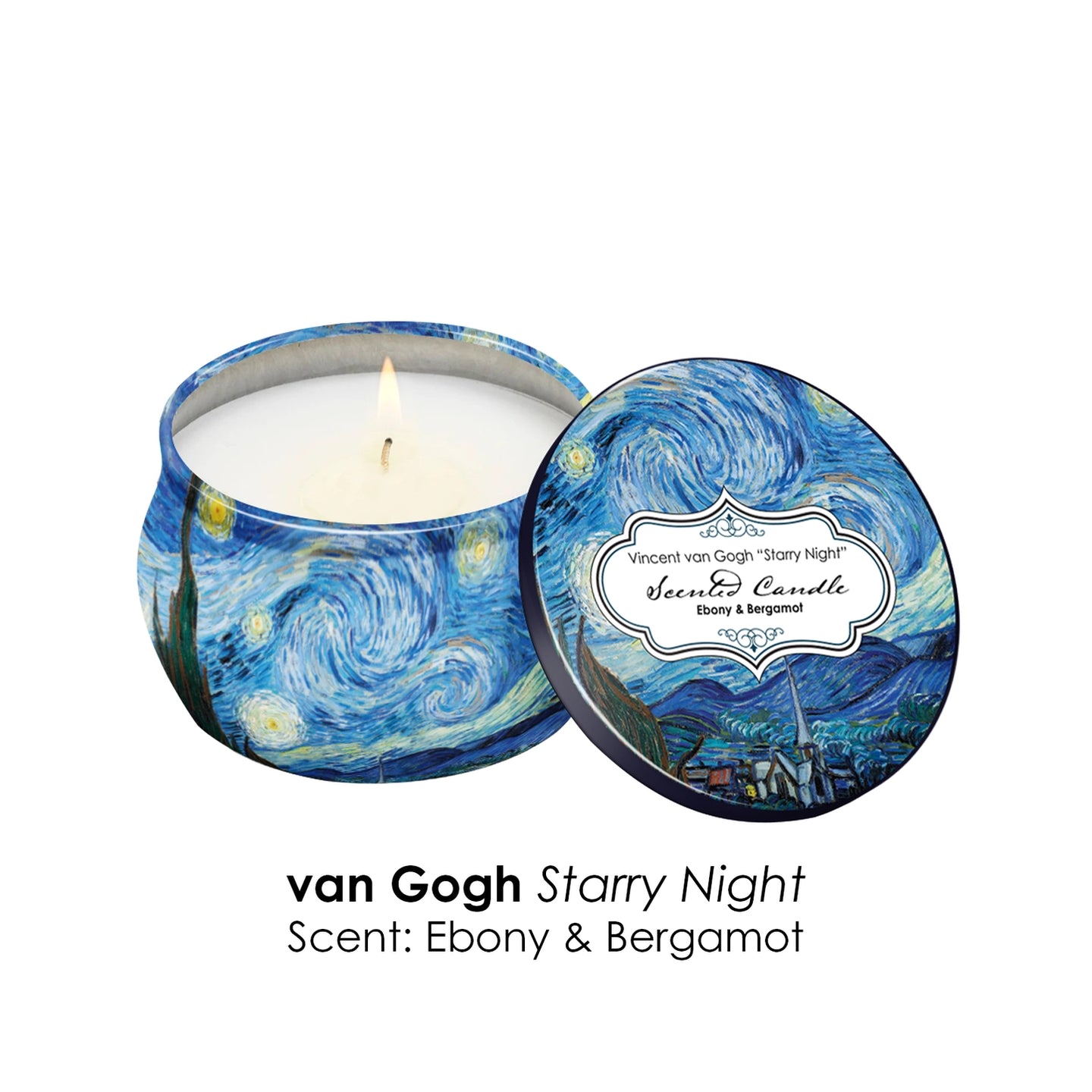 Van Gogh Starry Night Scented Candle Collection – Set of 4