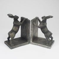 Standing Hare Bookends