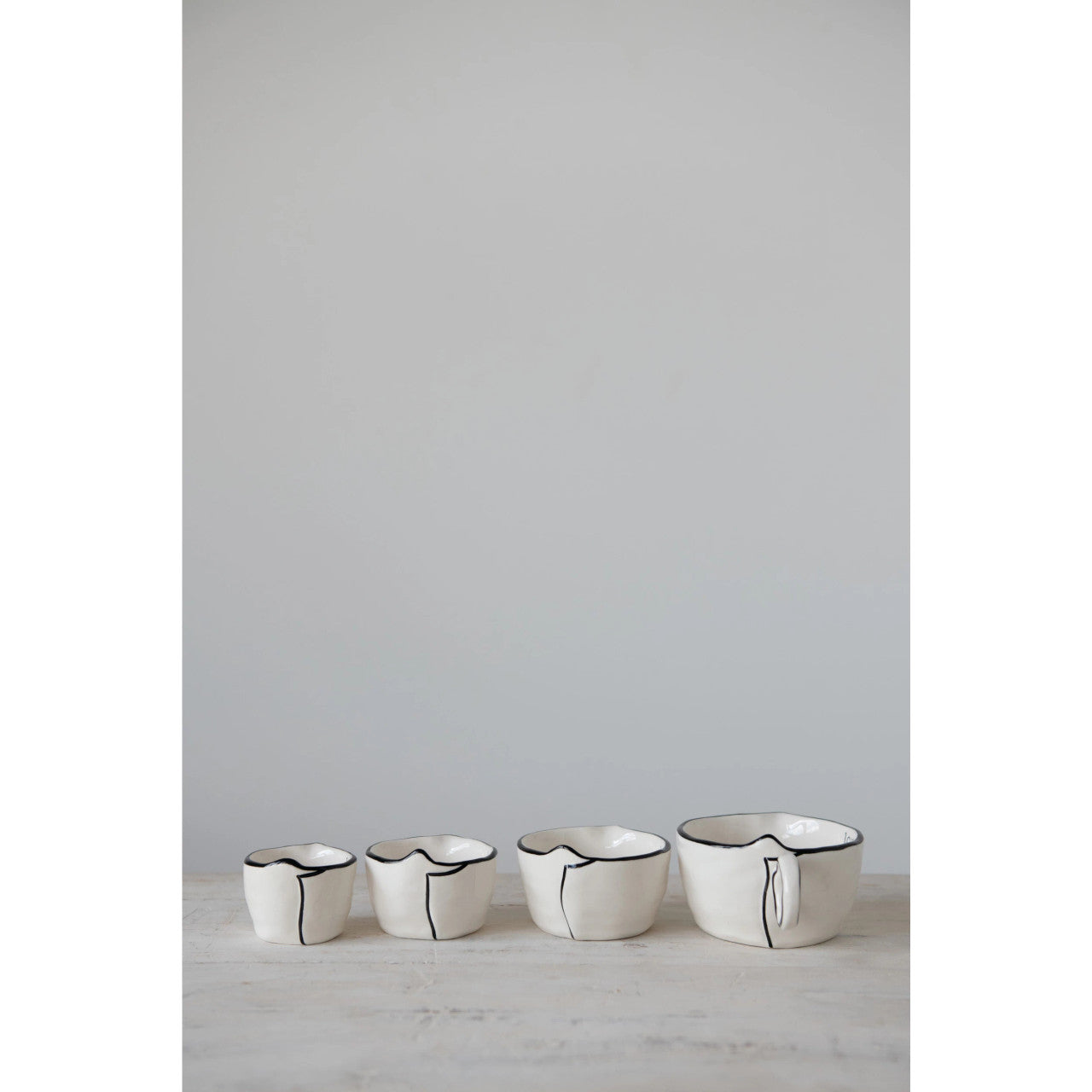 Creative Co-Op Stoneware Measuring Cups - Thumbnail 3