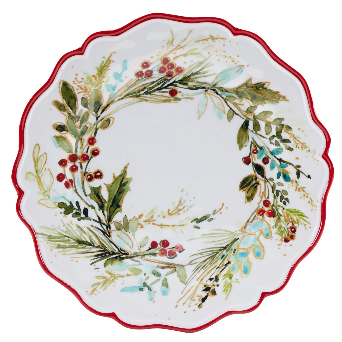 Christmas Gatherings Melamine Plates - Set of 4