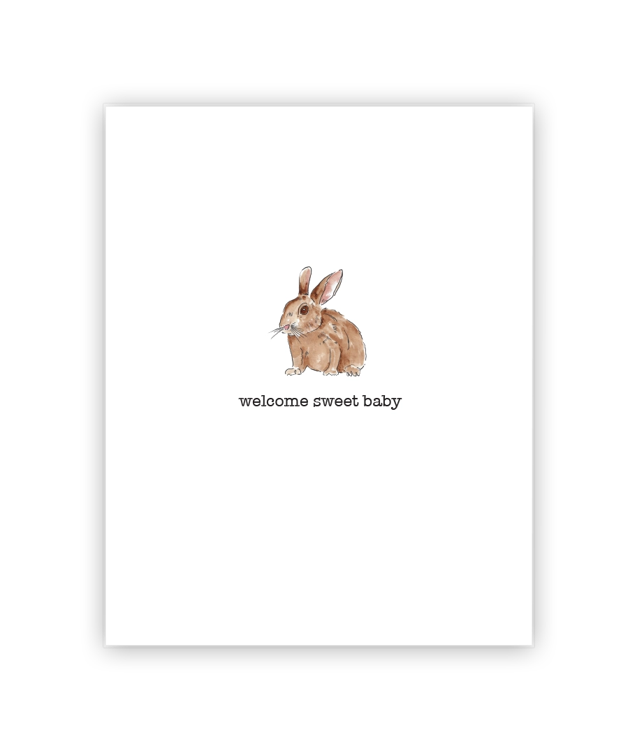 Welcome Sweet Baby Greeting Card