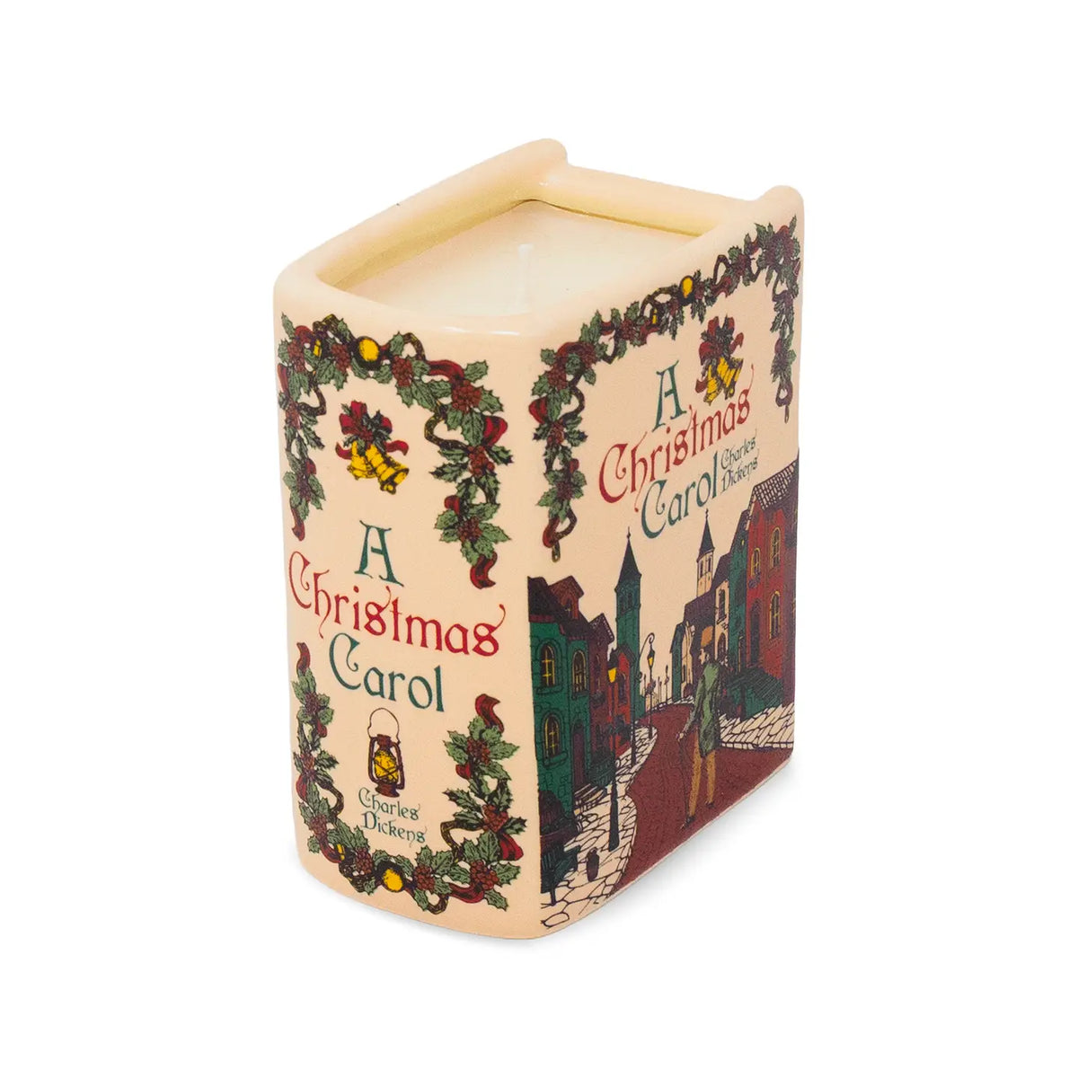 A Christmas Carol Ceramic Book Candle