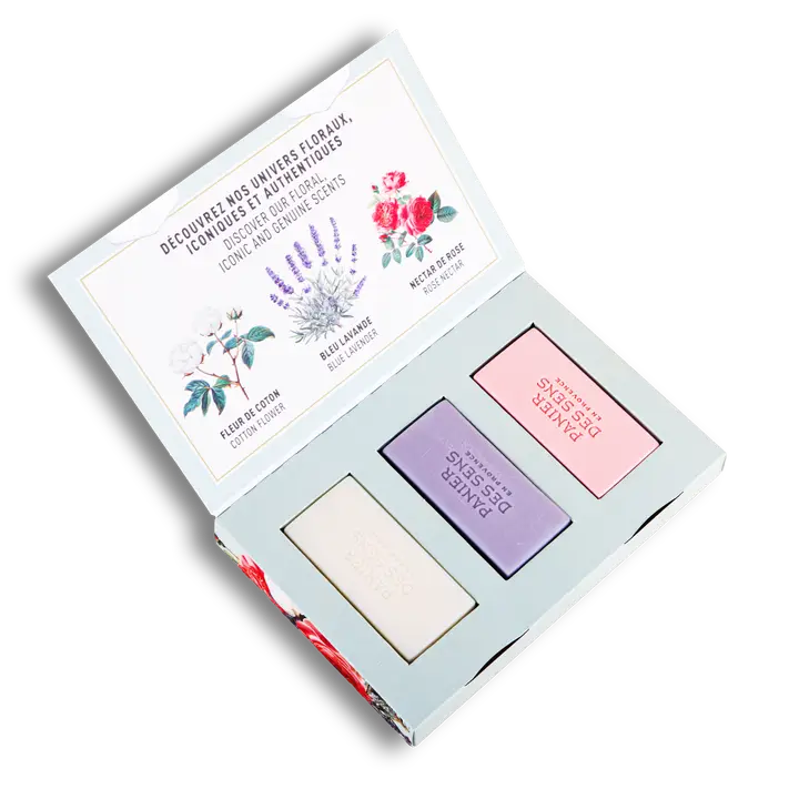 Panier des Sens French Perfumed Soap Gift Set | 3 Shea Butter Bar Soaps | Made in France