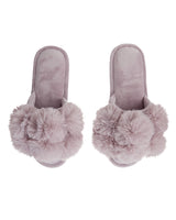 Lavande Luxe Pom Slides