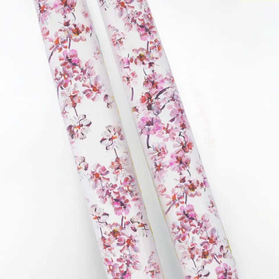 Pink Cherry Blossom Decorative Taper Candles – Set of 2