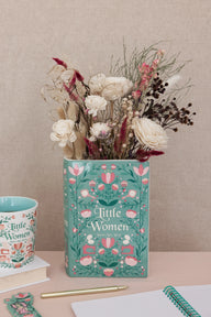 Little Women Large Ceramic Book Vase