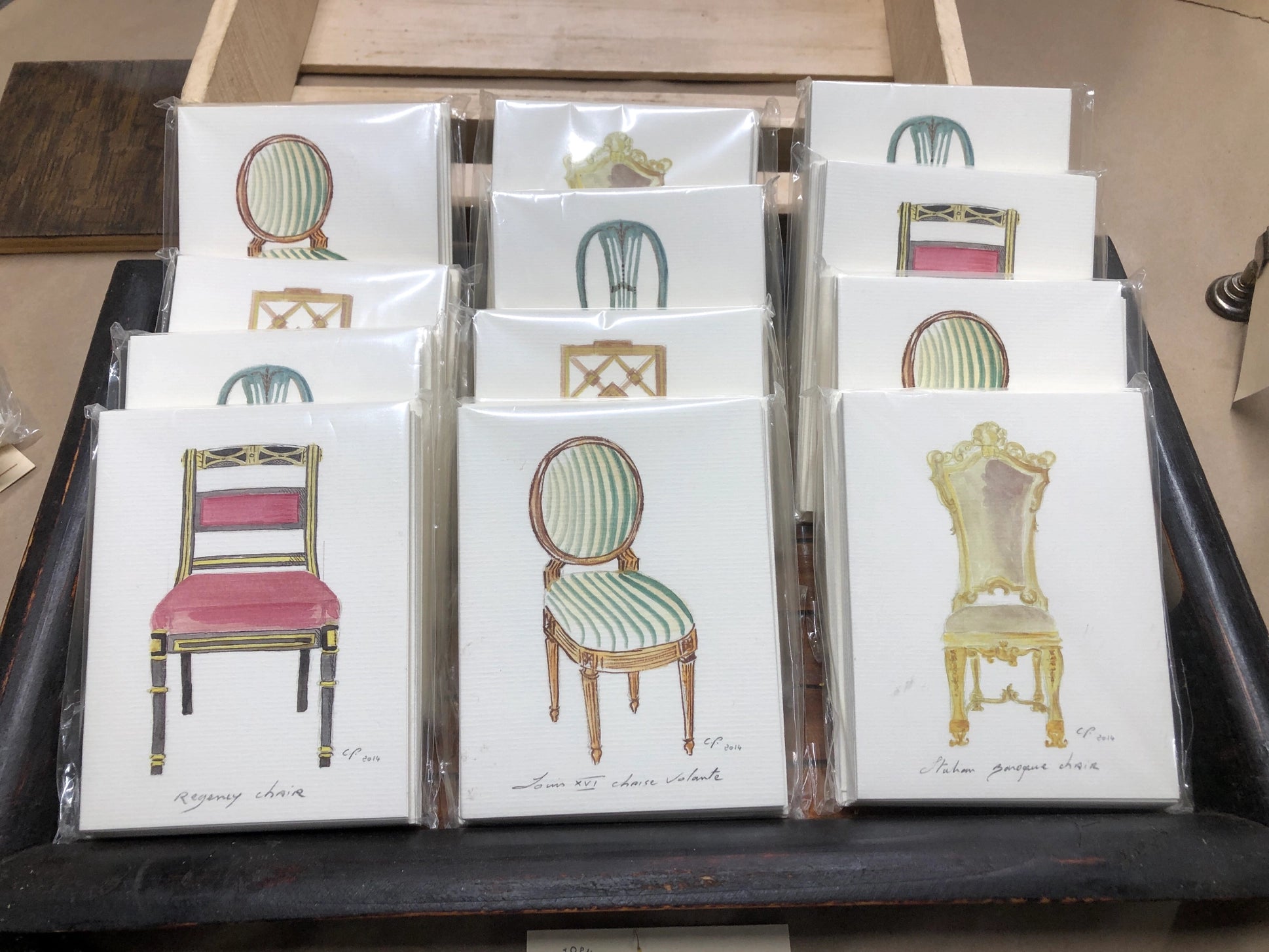 French Furniture Note Cards