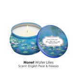 Monet Water Lilies Scented Candle Collection – Set of 4