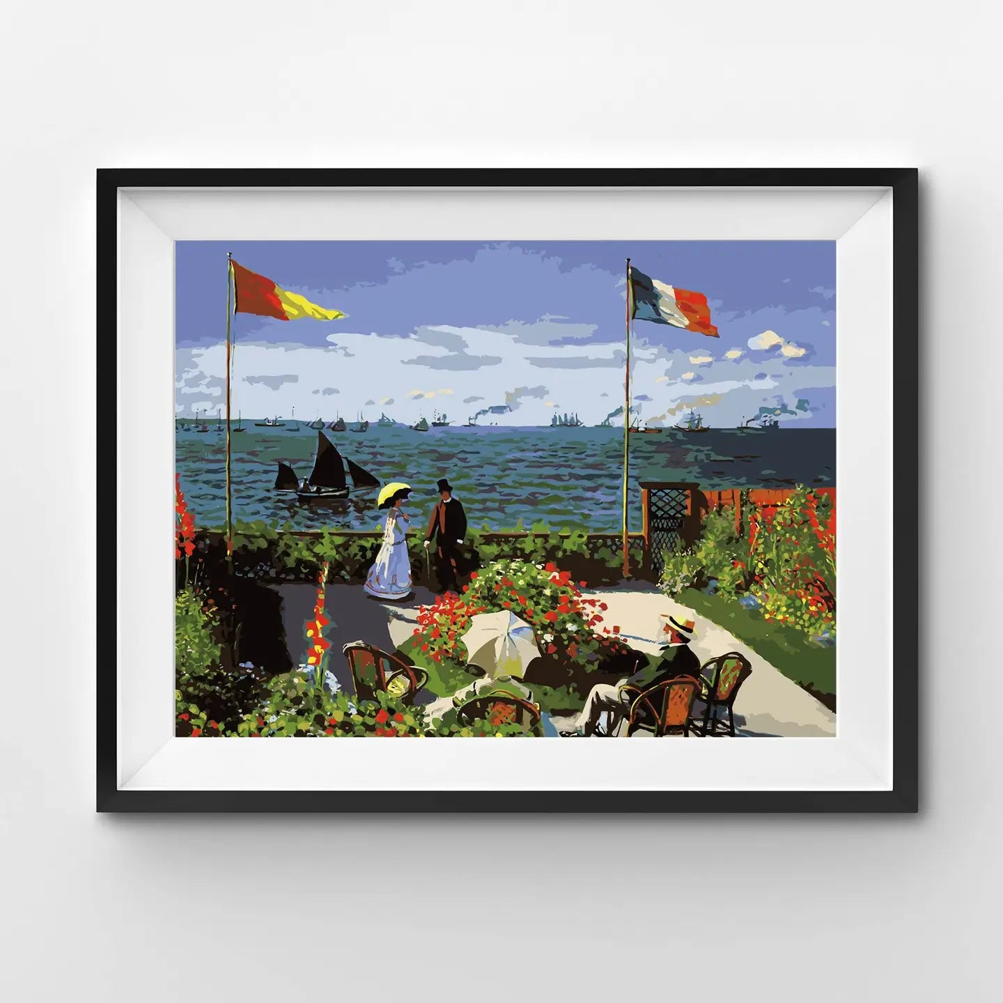 Paint By Numbers | Garden At Sainte Adresse, Claude Monet