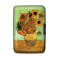 Van Gogh Sunflowers RFID Blocking Armored Wallet Card Holder