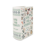 Sense and Sensibility Ceramic Book Vase