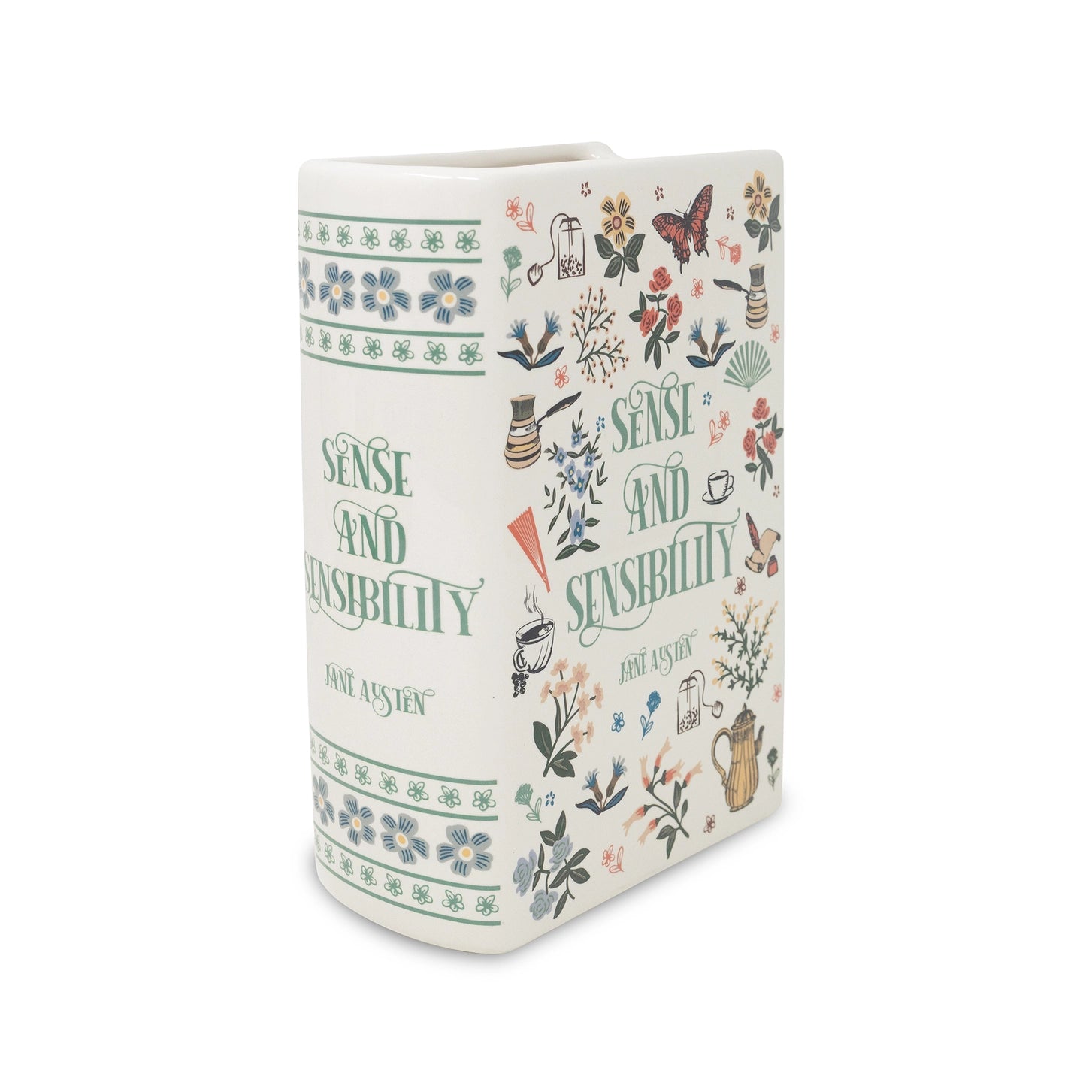 Sense and Sensibility Ceramic Book Vase