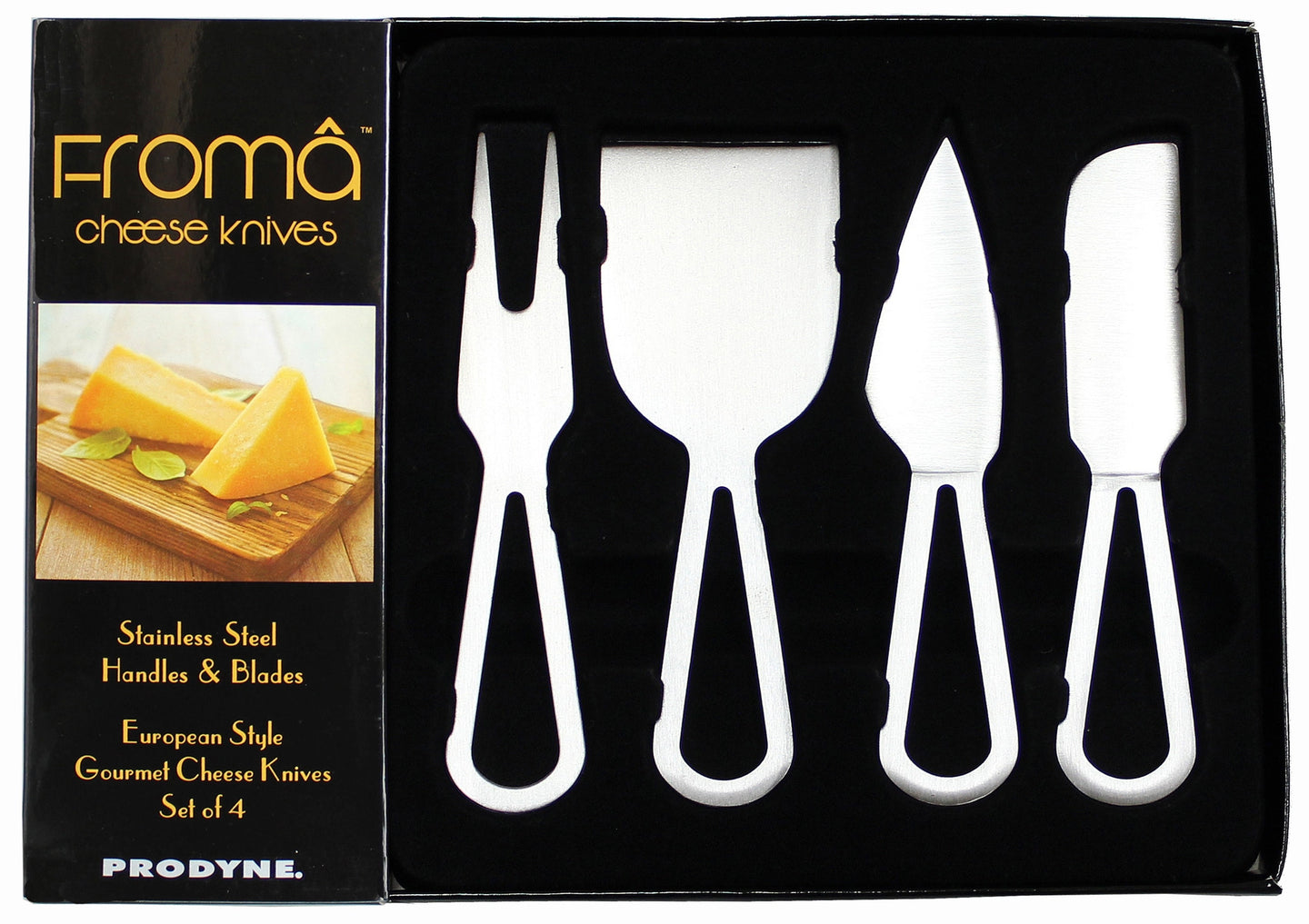 Set of 4 Stainless Steel Cheese Knives