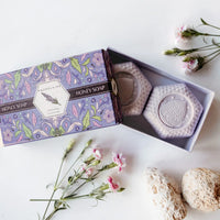 Lavender Honey Soap Gift Box – 2 Bar Set