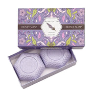 Lavender Honey Soap Gift Box – 2 Bar Set