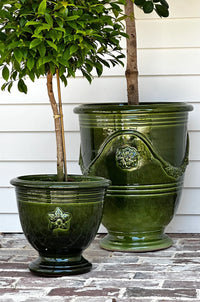 Handmade Italian Provence Glazed Terracotta Planter