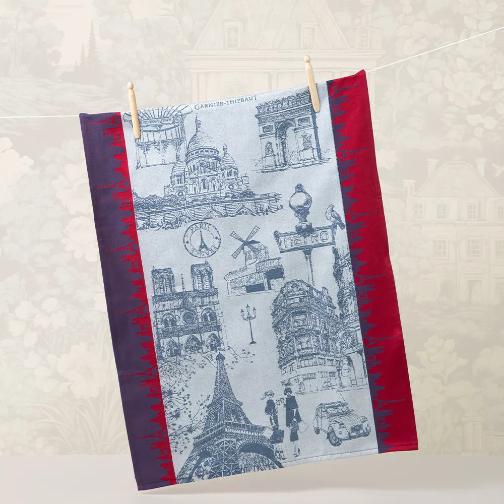Garnier Thiebaut | J’Aime Paris Tricolore Jacquard Kitchen Towel