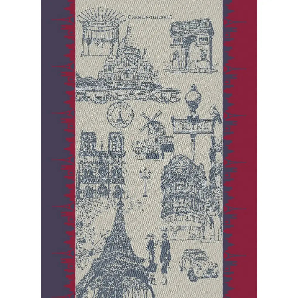 Garnier Thiebaut | J’Aime Paris Tricolore Jacquard Kitchen Towel