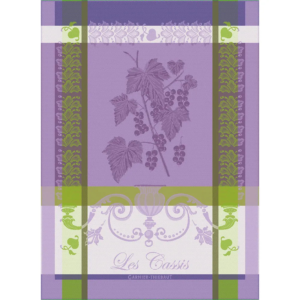 Garnier Thiebaut | Les Cassis Purple Jacquard Kitchen Towel