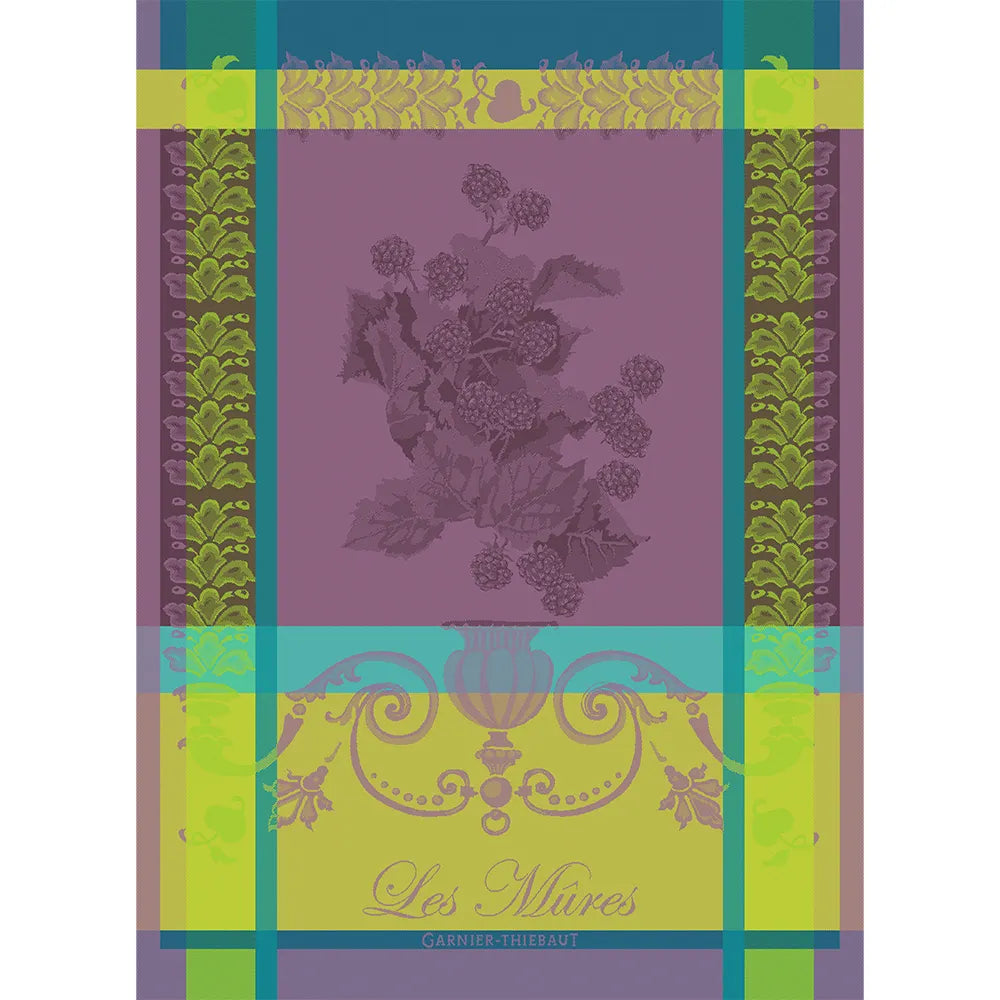 Garnier Thiebaut | Les Mûres Violet Jacquard Kitchen Towel