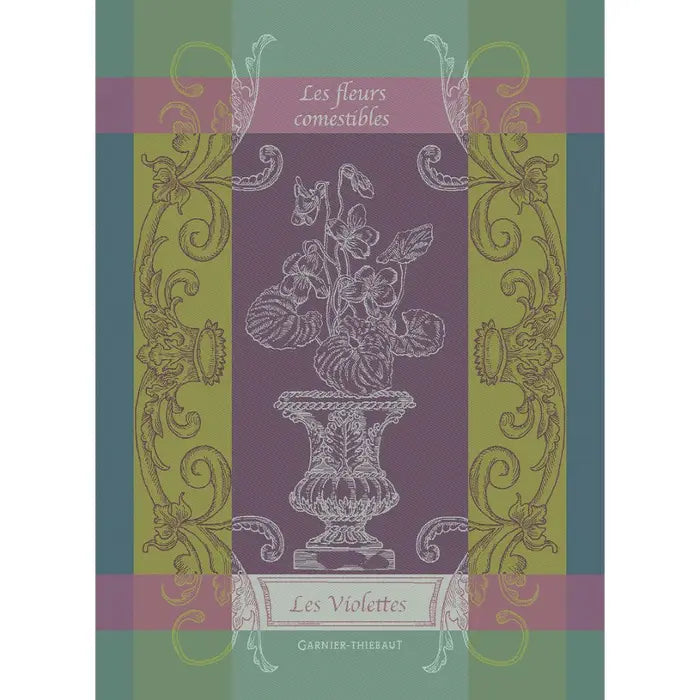 Garnier-Thiebaut | Les Violettes Tea Towel