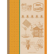 Garnier Thiebaut | Miel et Abeilles Ocre Jacquard Kitchen Towel