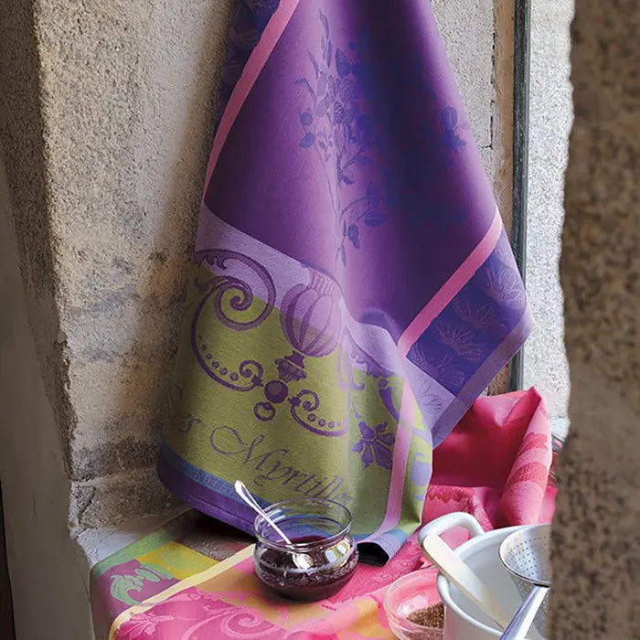 Garnier-Thiebaut | Les Myrtilles Jacquard Kitchen Towel