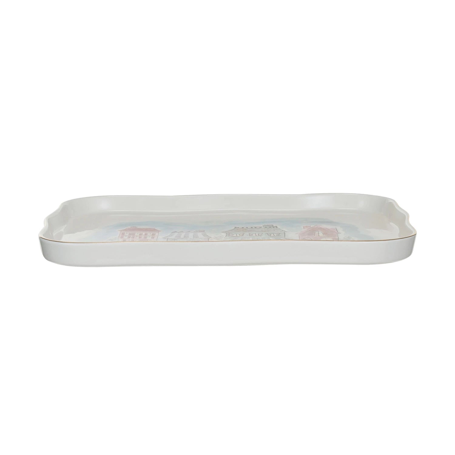 Village Christmas Stoneware Platter